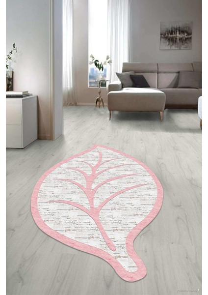 Dijital Baskılı Kaymaz Taban Yıkanabilir Lazer Kesim Salon Halısı Yolluk NLZR-SD-492