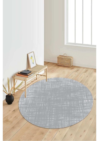 Dijital Baskılı Kaymaz Taban Yıkanabilir Yuvarlak Salon Halısı Koridor Halısı Paspas NDY-HS-180