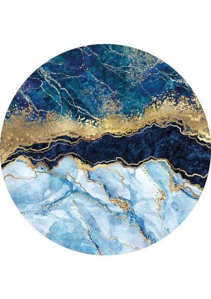 Dijital Baskılı Kaymaz Taban Yıkanabilir Yuvarlak Salon Halısı Koridor Halısı Paspas NDY-HT-319 fiyatları