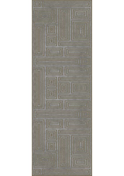 Dijital Baskılı Kaymaz Taban Yıkanabilir Modern Yolluk ve Koridor Halısı NDU-SD-1042