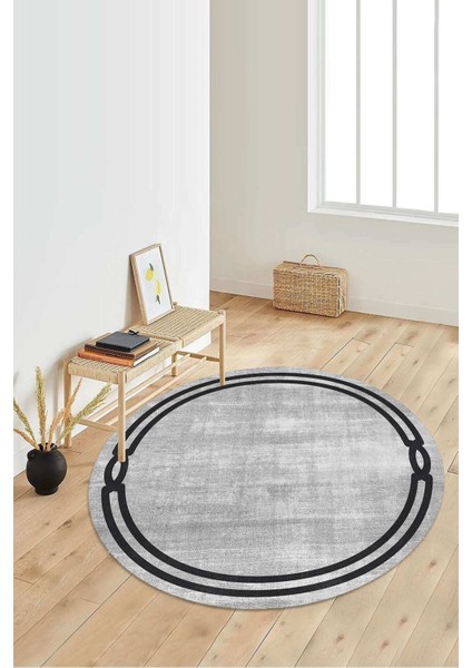 Dijital Baskılı Kaymaz Taban Yıkanabilir Yuvarlak Salon Halısı Koridor Halısı Paspas NDY-SD-405