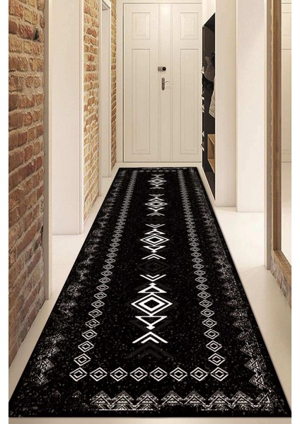 Dijital Baskılı Kaymaz Taban Yıkanabilir Modern Yolluk ve Koridor Halısı NDU-SD-1045