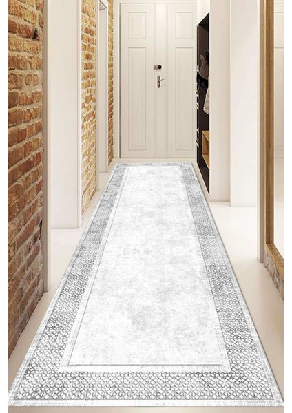 Dijital Baskılı Kaymaz Taban Yıkanabilir Modern Yolluk ve Koridor Halısı NDU-SD-664