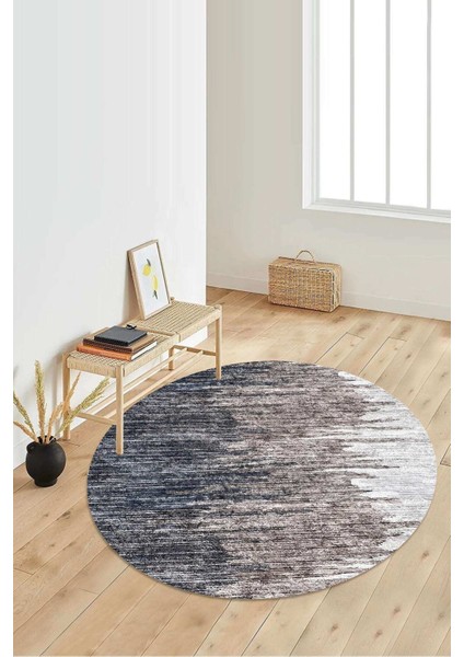 Dijital Baskılı Kaymaz Taban Yıkanabilir Yuvarlak Salon Halısı Koridor Halısı Paspas NDY-SD-427