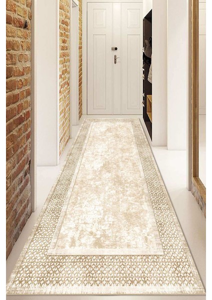 Dijital Baskılı Kaymaz Taban Yıkanabilir Modern Yolluk ve Koridor Halısı NDU-SD-753