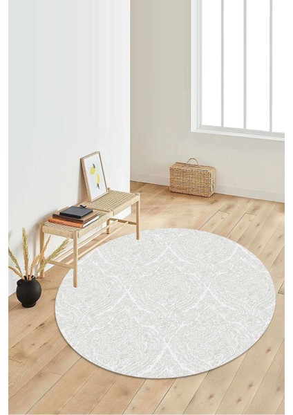 Dijital Baskılı Kaymaz Taban Yıkanabilir Yuvarlak Salon Halısı Koridor Halısı Paspas NDY-HT-380