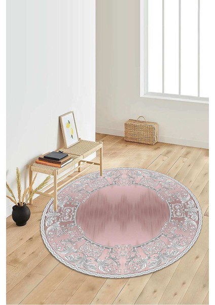 Dijital Baskılı Kaymaz Taban Yıkanabilir Yuvarlak Salon Halısı Koridor Halısı Paspas Ndy-Hk-83