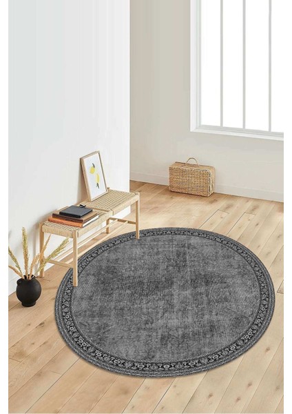 Dijital Baskılı Kaymaz Taban Yıkanabilir Yuvarlak Salon Halısı Koridor Halısı Paspas NDY-HT-127