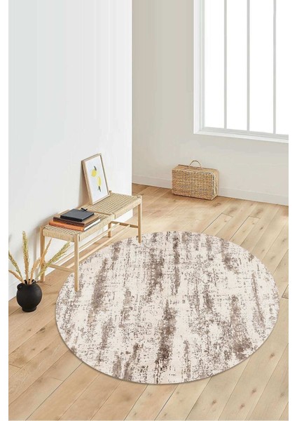 Dijital Baskılı Kaymaz Taban Yıkanabilir Yuvarlak Salon Halısı Koridor Halısı Paspas NDY-HT-466