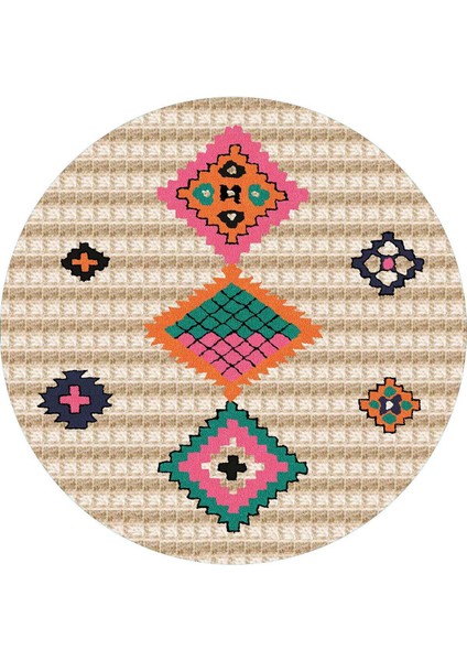 Dijital Baskılı Kaymaz Taban Yıkanabilir Yuvarlak Salon Halısı Koridor Halısı Paspas NDY-HK-143 fiyatları