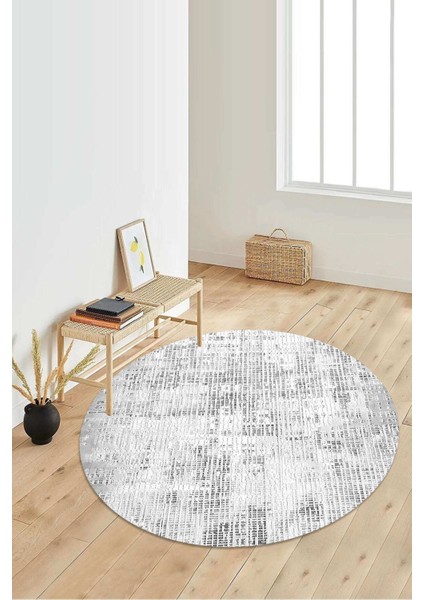 Dijital Baskılı Kaymaz Taban Yıkanabilir Yuvarlak Salon Halısı Koridor Halısı Paspas NDY-HY-941