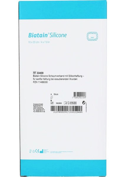 5 Adet 33400 Biatain Silikon Yapışkan Köpüklü 10 cm x 20 cm