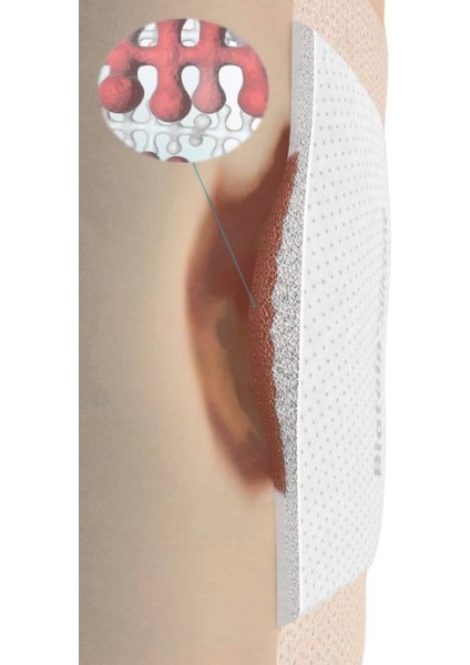 5 Adet 33400 Biatain Silikon Yapışkan Köpüklü 10 cm x 20 cm