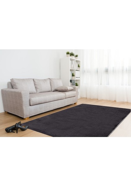 Comfort Puffy Peluş Halı Antrasit Saçaksız modelleri