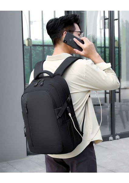 15.6 Inç Bilgisayar Için Uygun Notebook Sırt Çantası - Siyah (Yurt Dışından) indirimleri