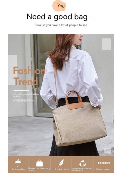 13.3-14 Inç Bilgisayar Için Uyumlu Bilgisayar Çantası - Haki (Yurt Dışından) modelleri