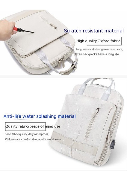 15.6 Inç Bilgisayar Için Uygun Notebook Çantası - Bej (Yurt Dışından) fiyatları