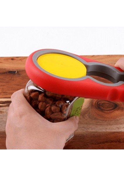 Pratik Silikon Kavanoz Kapağı Açacağı 4 Boğum Şişe Kapak Açacağı
