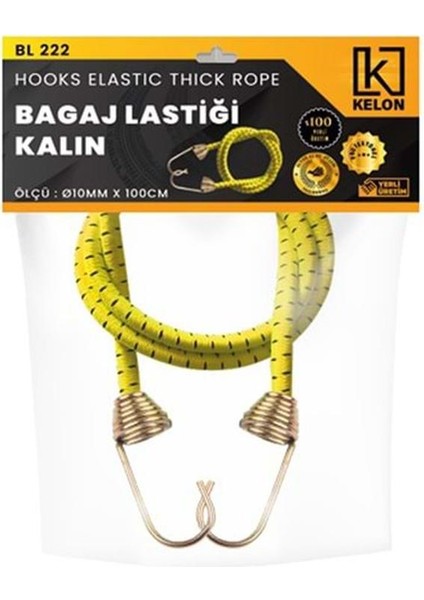 Kelon Bagaj Lastiği 10MM - 100 cm