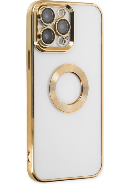 iPhone 13 Pro Max Kılıf Slot Silikon - Gold