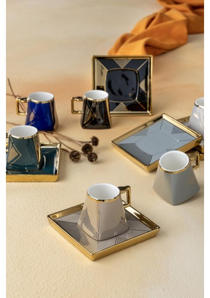 Rosetta 6 Kişilik Kahve Fincanı Takımı