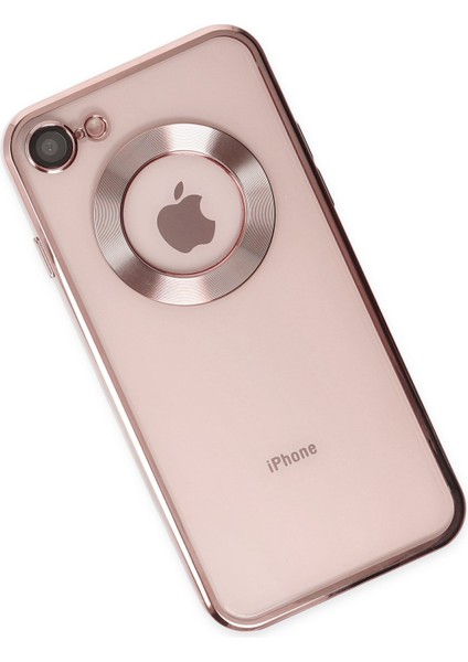 iPhone Se 2020 Kılıf Slot Silikon - Rose Gold