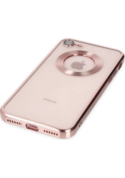 iPhone Se 2020 Kılıf Slot Silikon - Rose Gold