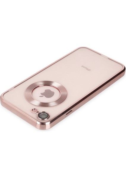 iPhone Se 2020 Kılıf Slot Silikon - Rose Gold