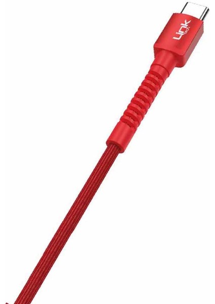 K552 Type-C USB Metal Başlı Data/şarj Kablosu 3A 1mt