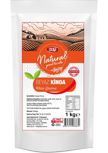 Beyaz Kinoa Glutensiz 1 kg