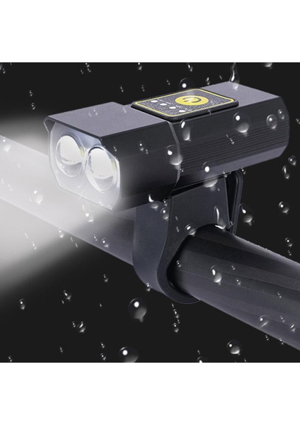 Bisiklet Ön Işık USB Şarj Edilebilir Far El Feneri Far, Arka Lamba Olmadan (Yurt Dışından) modelleri