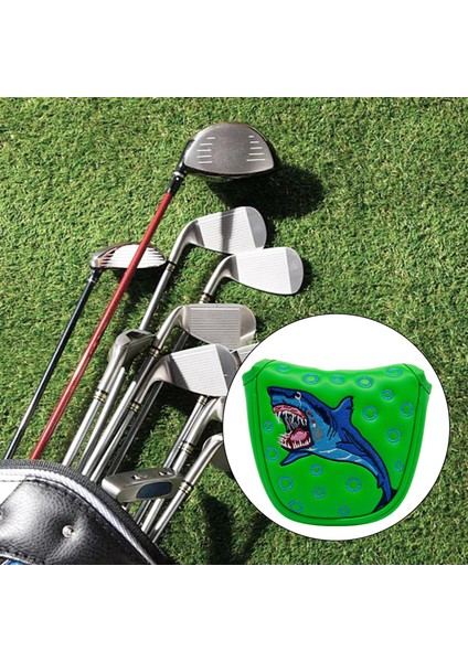 Pu Golf Mallet Putter Kafa Kapağı Headcover Equipment Aksesuarları Yeşil (Yurt Dışından) modelleri