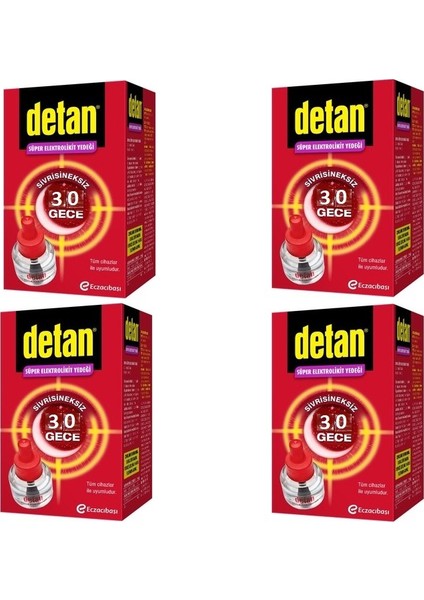 Sivrisineksiz 30 Gece Yedek Şişe x 4 Adet