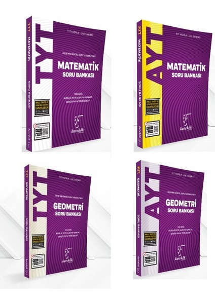 TYT AYT Matematik Geometri Soru Bankaları 4 Kitap Seti