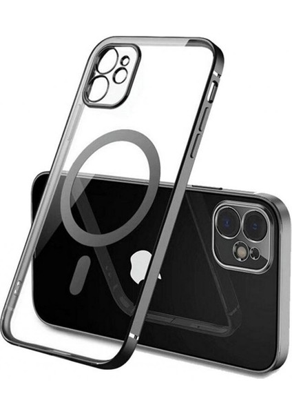 iPhone 11 Magsafe Uyumlu Parlak Lazer Kapak-Kılıf