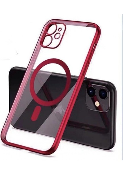iPhone 11 Magsafe Uyumlu Parlak Lazer Kapak-Kılıf
