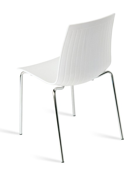 X-Treme Sandalye Solid Beyaz Krom Ayaklı fiyatları