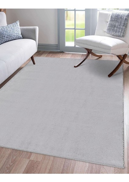 Comfort Puffy Peluş Halı Gri Saçaksız fiyatları