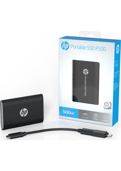 Hp P500 500GB 387 MB-340 Mb/s Taşınabilir Portatif SSD Disk 7NL53AA