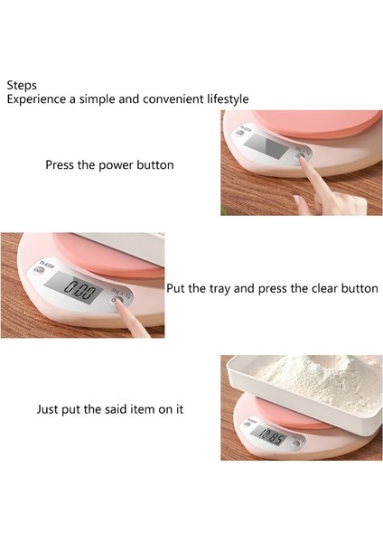 Çok Fonksiyonlu Mutfak Gıda Terazisi Dijital Tartı - Pembe (Yurt Dışından) modelleri