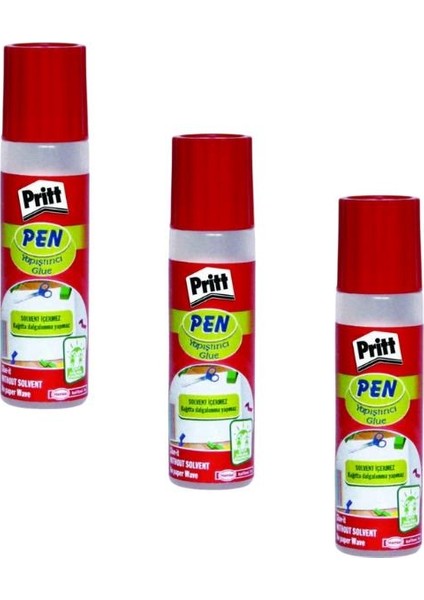 Sıvı Yapıştırıcı 40 ml 3 Adet Pen Glue Yapıştırıcı 3 Adet Glue Pen Sünger Uçlu Yapıştırıcı 1 Paket