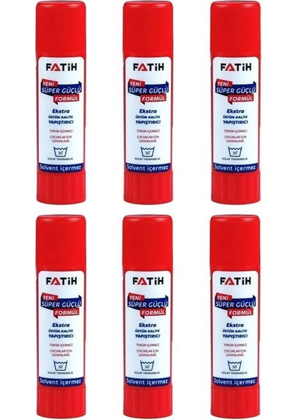 Glue Stick Yapıştırıcı Katı Yapıştırıcı 10 gr Ruj Yapıştırıcı 6 Adet