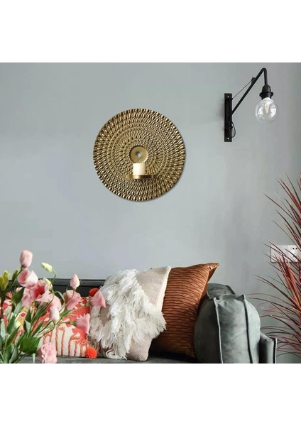 Duvar Mum Accon Çay Işık Tutucu Yatak Odası Yard Için Metal Duvar DEKOR.5X24.5X8.5CM fiyatları