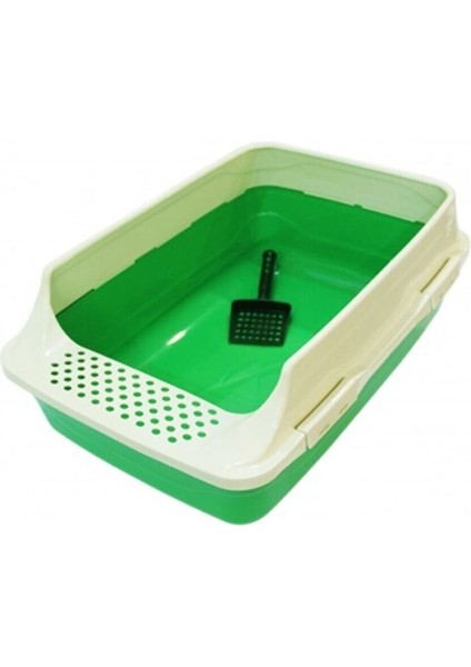 Büyük Boy Açık Kedi Kum Kabı Tuvalet 64X45X25H