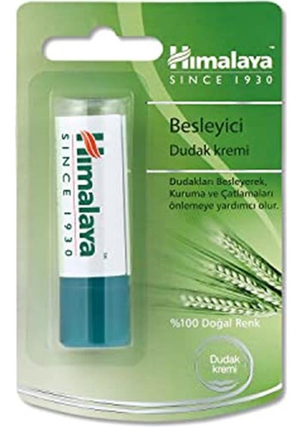 Herbals Besleyici Dudak Kremi, Lip Balm, Buğday Tohumu Yağı, Nemlendirici, %100 Doğal Renk