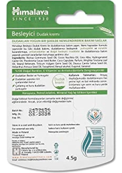 Herbals Besleyici Dudak Kremi, Lip Balm, Buğday Tohumu Yağı, Nemlendirici, %100 Doğal Renk fiyatları