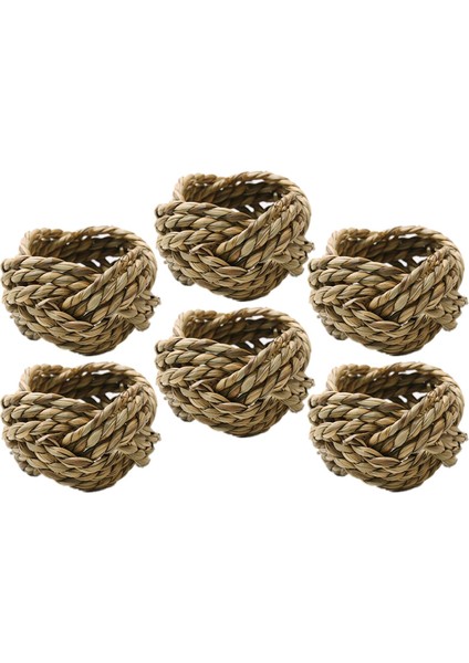 6x Yaratıcı Peçete Yüzükleri Şükran Günü Yeni Yıl Partisi Cafe 4.3x4.4cm Için Serviette Yüzükleri