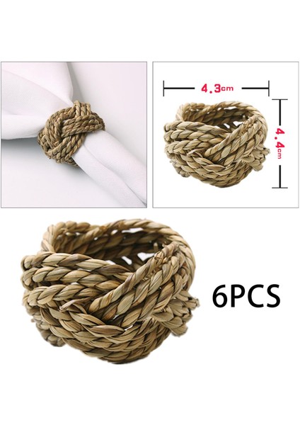 6x Yaratıcı Peçete Yüzükleri Şükran Günü Yeni Yıl Partisi Cafe 4.3x4.4cm Için Serviette Yüzükleri fırsatları