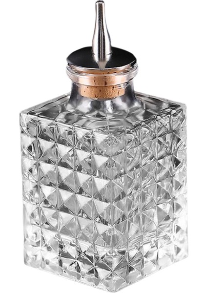 Cam Bitters Bottle Barmen Dekanter Pourer Bar Aracı Masaüstü Meydanı