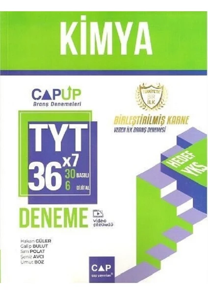 Çap Yayınları TYT Kimya 30 x 6 Up Deneme